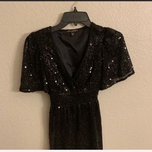 Betsey Johnson black sequin Dress, size 4